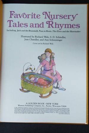 Favorite Nursery Tales and Rhymes : Including Jack and the Beanstalk, Puss in Books, the Elves and the Shoemaker image number 1