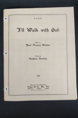 I'll Walk With God  image number 0