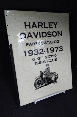 Harley Davidson Parts Catalog 1932-1973 G GE GE750 (SERVI-CAR) image number 0
