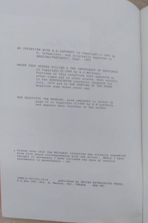 Cranky Old Man from Tulsa: Interviews with R.A. Lafferty image number 2