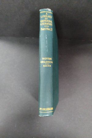 A Library of Universal Literature Part I Vol. 22 Novum Organum image number 1