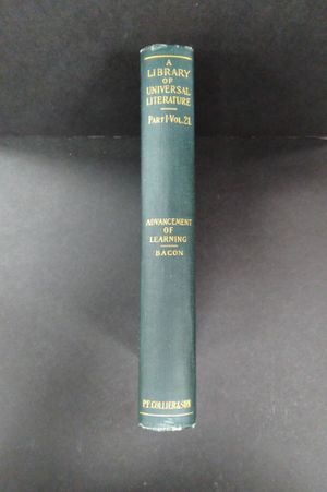A Library of Universal Literature Part I Vol. 21 image number 1