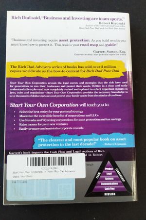 Start Your Own Corporation: Why the Rich Own Their Own Companies and Everyone Else Works for Them (Rich Dad Advisors) image number 1