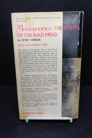 Meta-Politics The Roots of the Nazi Mind image number 1