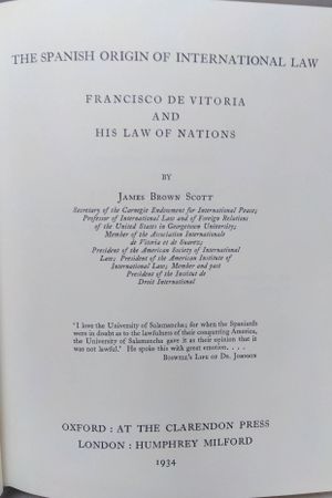 Franciso de Vitoria and His Law of Nations image number 1