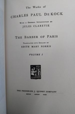 The Barber of Paris Volume I image number 2