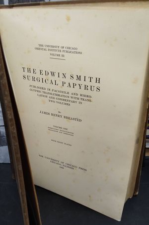  The Edwin Smith Surgical Papyrus - Volume One image number 1