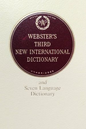 Webster's Third New International Dictionary of the English Language: Volume I, A - G image number 0