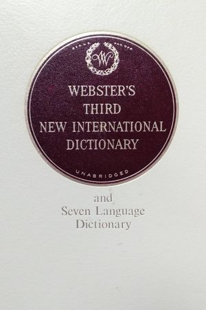 Webster's Third New International Dictionary of the English Language: Volume II, H - R image number 0