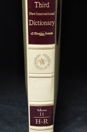 Webster's Third New International Dictionary of the English Language: Volume II, H - R image number 1