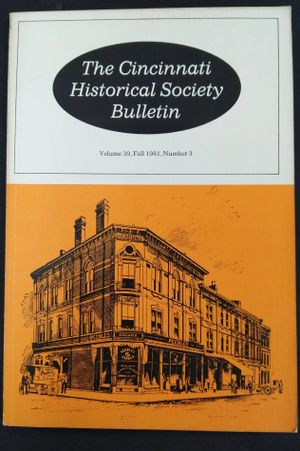The Cincinnati Historical Society Bulletin image number 0