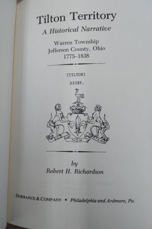 Tilton territory: A historical narrative, Warren Township, Jefferson County, Ohio, 1775-1838 image number 0