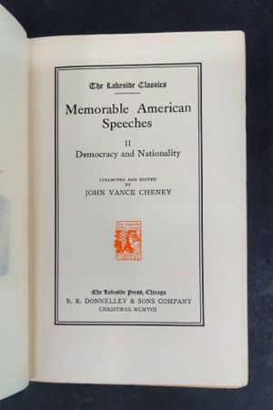 Memorable American Speeches II: Democracy and Nationality image number 2