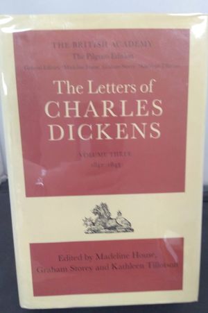 The Letters of Charles Dickens Volume Three 1842-1843 image number 0