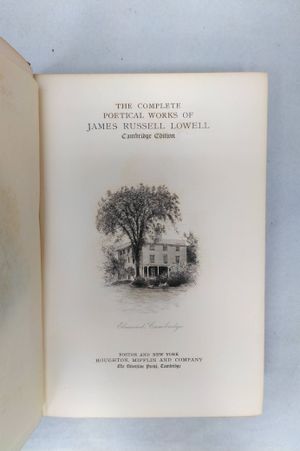The Complete Poetical Works of James Russell Lowell image number 1