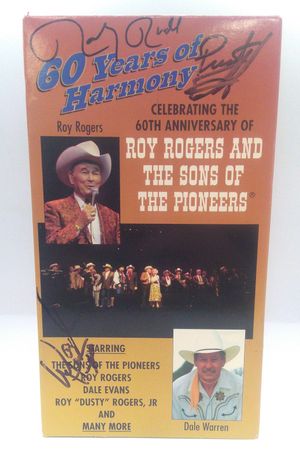 60 Years of Harmony: Celebrating the 60th Anniversary of Roy Rogers and the Sons of the Pioneers [VHS] [Signed Copy[ image number 0