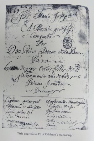 El M&aacute;gico Prodigioso: A Composite Edition and Study of the Manuscript and Printed Versions image number 2