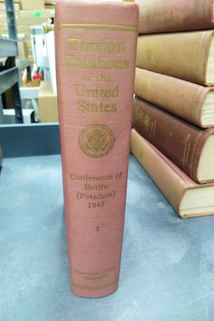 Foreign Relations of the United States: Diplomatic Papers, The Conference of Berlin (The Potsdam Conference), 1945, Volume I image number 1
