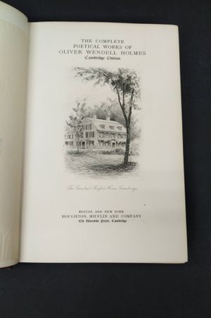 The Complete Poetical Worksof Oliver Wendell Holmes image number 1