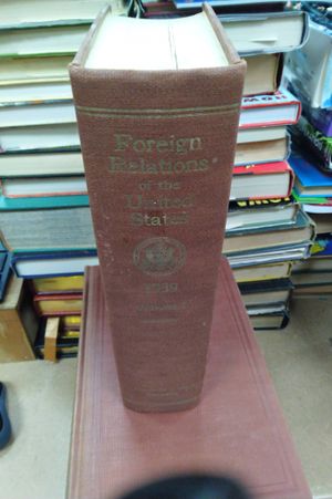 Foreign Relations of the United States Diplomatic Papers, 1939, General, Volume I image number 1