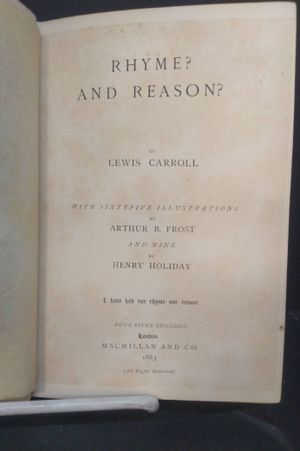 Rhyme? and Reason?  image number 1