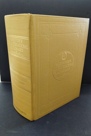 Webster's New International Dictionary of the English Language: 2nd Unabridged image number 0