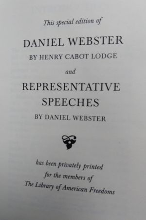 Daniel Webster and Representative Speeches image number 2