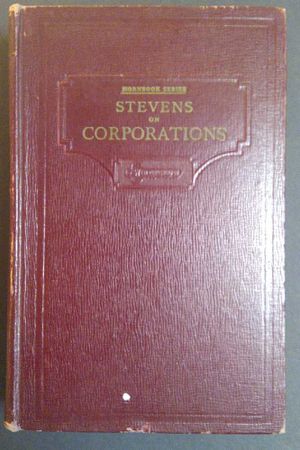 Handbook on the Law of Private Corporations image number 0