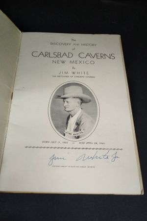 Jim White's Own Story: The Discovery and History of Carlsbad Caverns image number 1