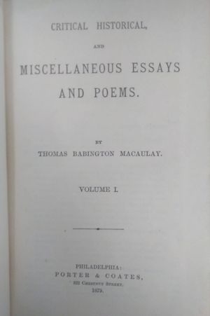 Miscellaneous Essays and Poems  image number 1