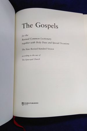 The Gospels: For the Revised Common Lectionary Together with Holy Days and Special Occasions image number 1