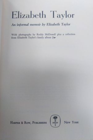 Elizabeth Taylor: An Informal Memoir image number 1