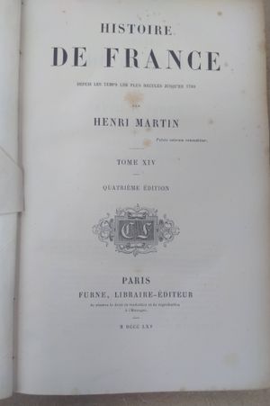 Histoire de France Tome XIV image number 0