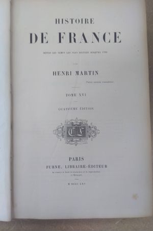 Histoire de France Tome XVI image number 0
