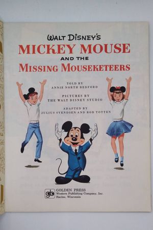 Walt Disney's Mickey Mouse And The Missing Mouseketeers (A Little Golden Book) image number 2