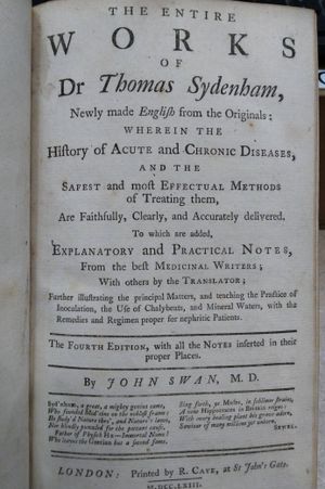 The Entire Works of Dr Thomas Sydenham image number 1