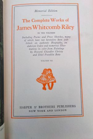 The Complete Works of James Whitcomb Riley Volume VII image number 2