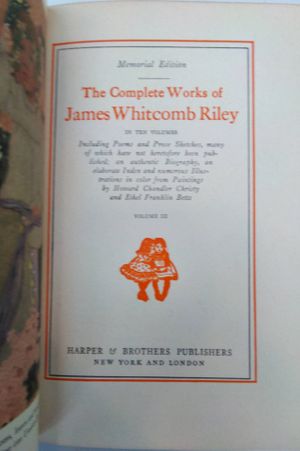 The Complete Works of James Whitcomb Riley Volume III image number 2
