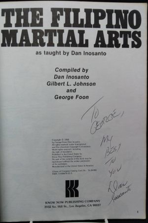 Filipino Martial Arts as Taught by Dan Inosanto image number 1