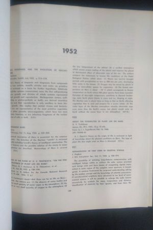 Extraterrestrial Life: A Bibliography Part II: Published Literature image number 2