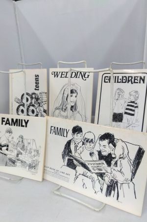 Volk Clip Book of Line Art- Lot of 5 image number 1