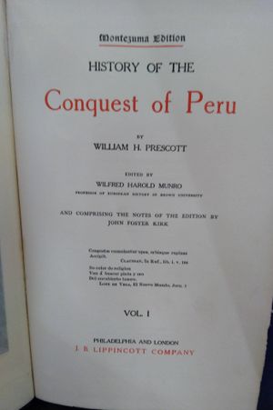 History of the Conquest of Peru Volume I image number 1