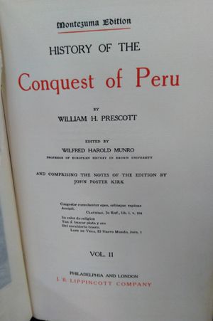 History  of the Conquest of Peru Volume II image number 1