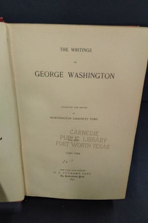 The Writings of George Washington Vol. XII image number 1