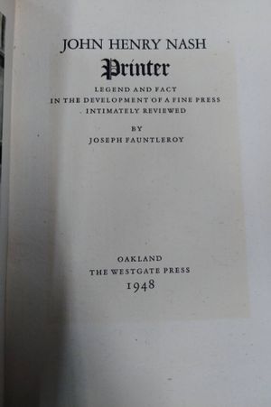 John Henry Nash, Printer image number 1
