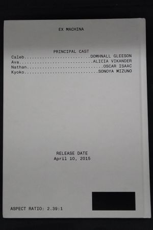 Ex Machina Screenplay Book image number 1