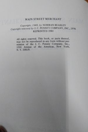 Main Street Merchant: the Story of J. C. Penney Company, Inc. image number 1
