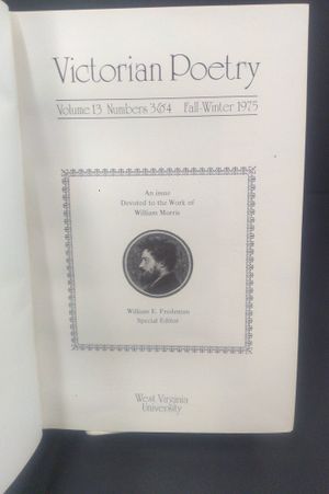 Victorian Poetry Volume 13 Numbers 3 & 4 image number 1