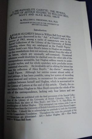 A Pre-Raphaelite Gazette: The Penkill Letters of Arthur Hughes image number 2