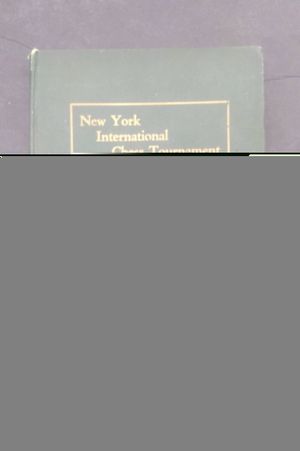 The Book of the New York International Chess Tournament image number 0